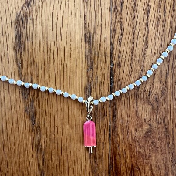 Gorjana Poppy Pearl Necklace and Popsicle Charm - Picture 2 of 6